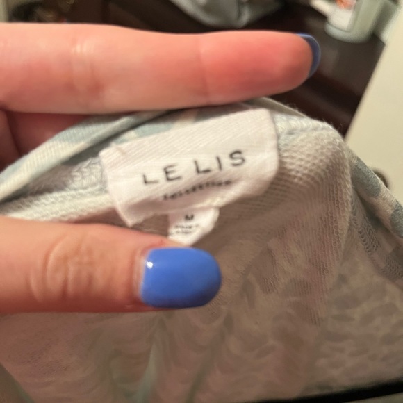 Blue cheetah print body suit - Picture 2 of 3